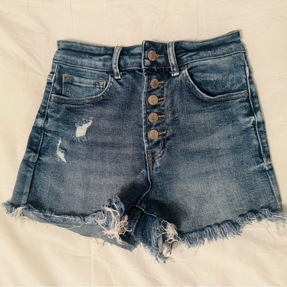 Vervet Button-Fly Jean Shorts